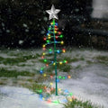 Christmas Tree Lights Christmas Spiral Tree LED Light Outdoor Christmas Tree Light Decoration 2021 Xmas Decor