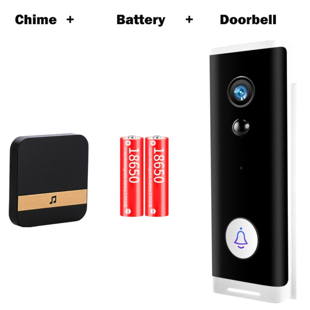 Wireless Doorbell Camera: 1080P Smart Home Doorbell Camera WiFi Wireless Door Bell Video cam for Home Security IP Camera Outdoor