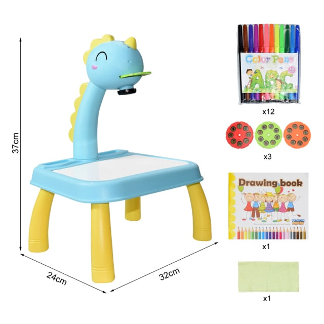 Children Led Projector Art Drawing sketcher Table Kids Painting Board Desk Led Projector Painting Tracing Drawing Table Toys