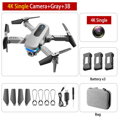 Mini RC Drone 4K HD Dual Camera Dron 1080P WiFi Fpv Foldable Quadcopter Real-Time Transmission Helicopter Toy Children Kid Gift