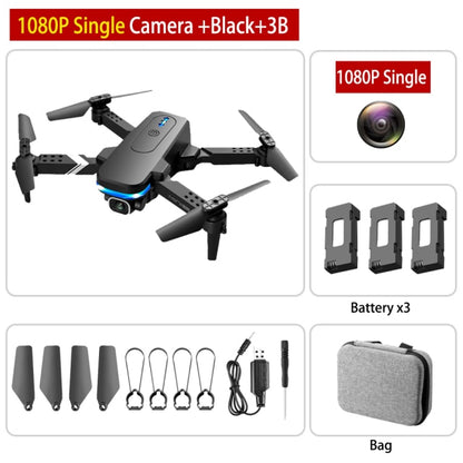 Mini RC Drone 4K HD Dual Camera Dron 1080P WiFi Fpv Foldable Quadcopter Real-Time Transmission Helicopter Toy Children Kid Gift
