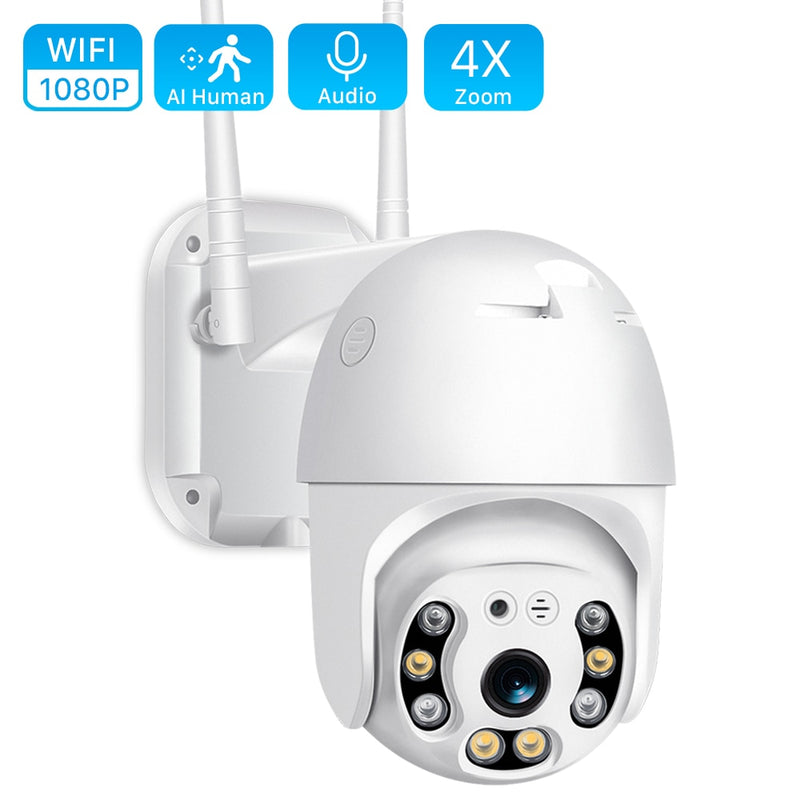 1080P Security Camera WIFI Outdoor PTZ Speed Dome Wireless IP Camera CCTV Pan Tilt 4XZoom IR Network Surveillance P2P CAM