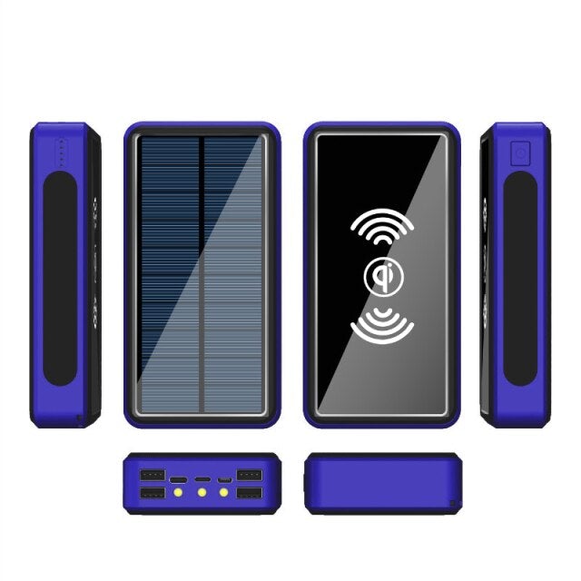 Ultimate Wireless Waterproof Solar Powerbank 50,000 mAh for Camping, Hiking, Trips