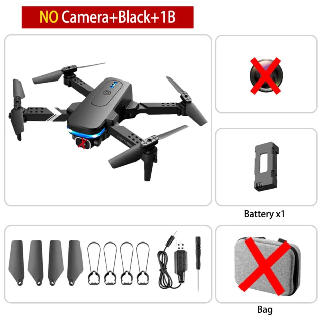 Mini RC Drone 4K HD Dual Camera Dron 1080P WiFi Fpv Foldable Quadcopter Real-Time Transmission Helicopter Toy Children Kid Gift