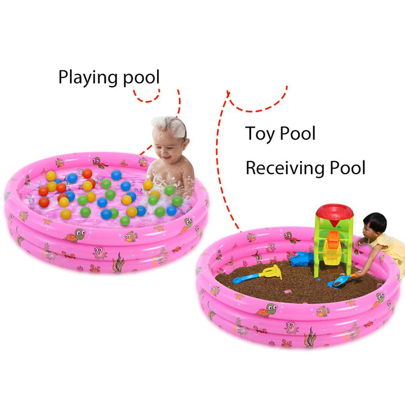 Garden Round Inflatable Baby Swimming Pool, Portable Inflatable Child/Children Little Pump Pool,Kiddie Paddling Pool Indoor