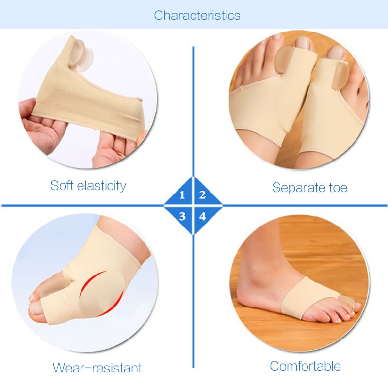 Orthopedic Bunion Sleeve with Toe Separator - 3 PAIRS