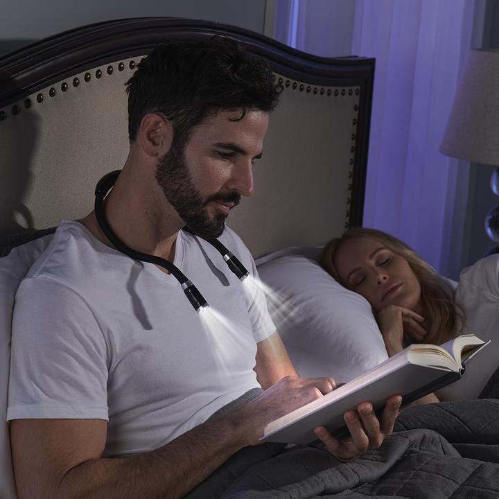 LED Neck Reading Light, Book Light for Reading in Bed, Reading & Knitting Light Device