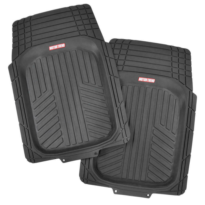 4 PCS Motor Trend TriFlex Deep Dish All Weather Floor Mats for Car SUVs Trucks