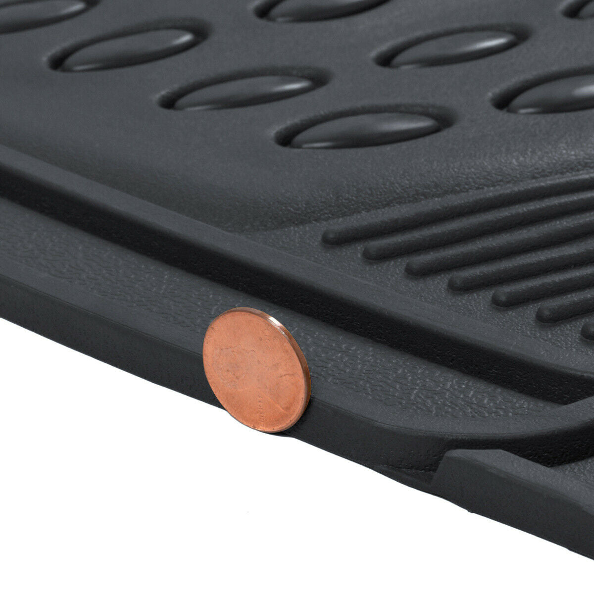 Car Floor Mats for Auto All Weather Rubber Liners Heavy Duty Fit Black 3pc Pack
