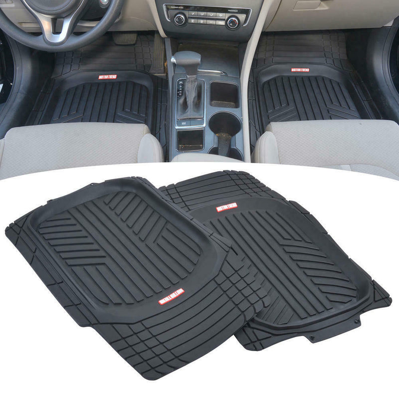 4 PCS Motor Trend TriFlex Deep Dish All Weather Floor Mats for Car SUVs Trucks