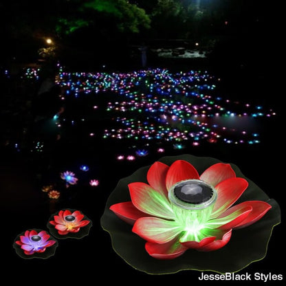 Solar Powered floating Flower Lights