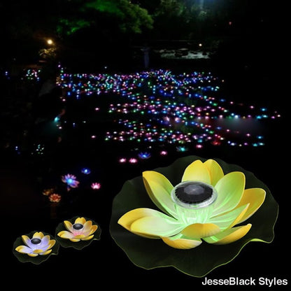 Solar Powered floating Flower Lights