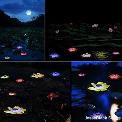 Solar Powered floating Flower Lights