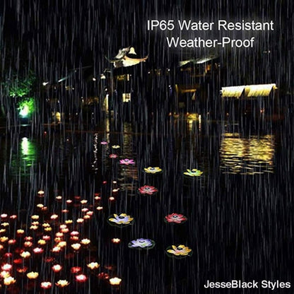Solar Powered floating Flower Lights