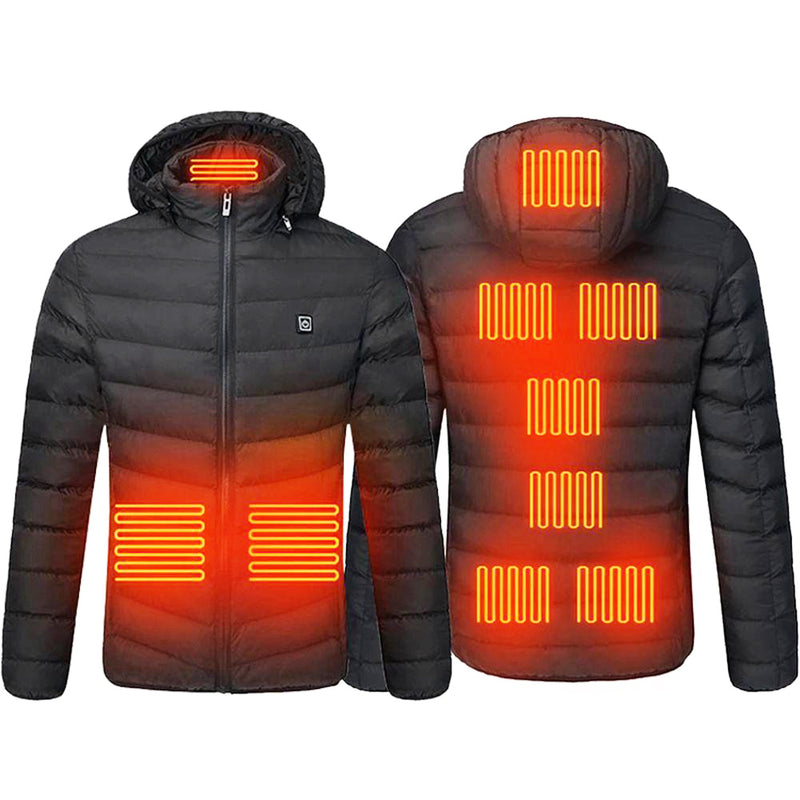 Unisex Winter Warm Heated Jacket / 11 heating areas, Heated Jacket, Electric Heated Jacket, Rechargeable Jacket