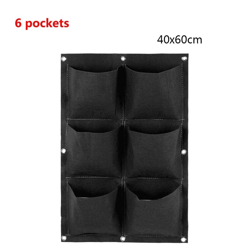 Wall Hanging Planter Pockets  - Modern Flower Pots with Hanging Holes, Vertical Garden Pots for Indoor