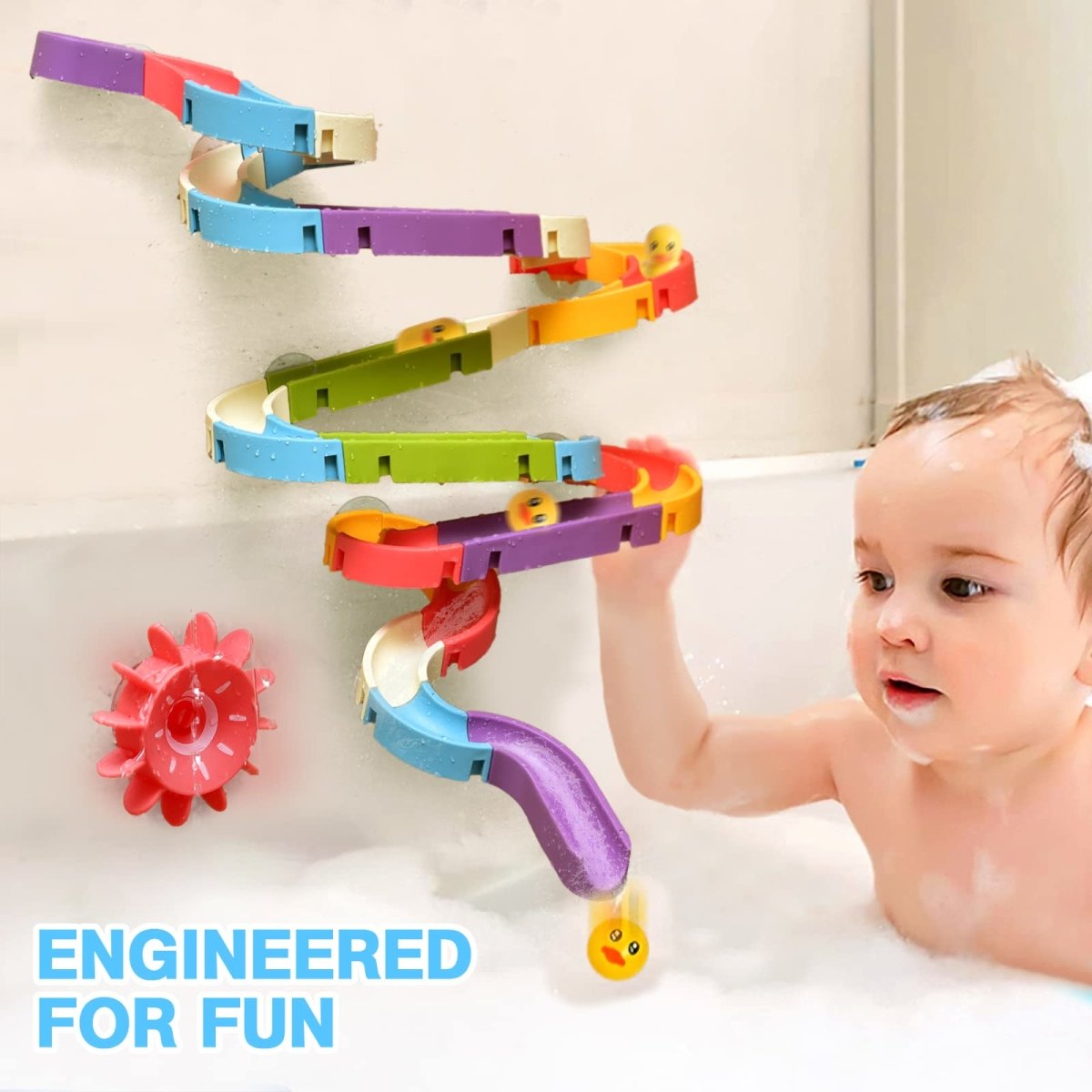 Water Slide Bathtub Toys for Toddlers, Baby Shower Party Gift