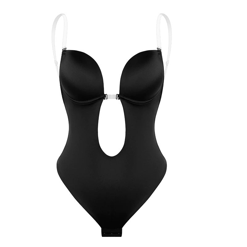 Strapless Body Shaper U Plunge Backless Bodysuit Shapewear For Low Back Bridal Dress